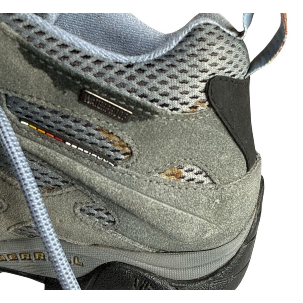 Merrell Moab 2 Hiking Boots Womens 8.5 Gray Periwinkle Waterproof Trail J88792 - Picture 10 of 11